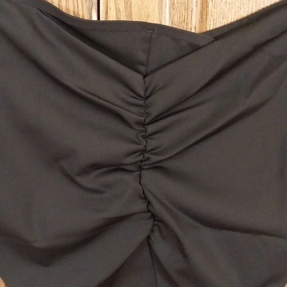 Phoenix NWT Malibu Angled Cheeky Bikini Size‎ 1X Black UV Protection